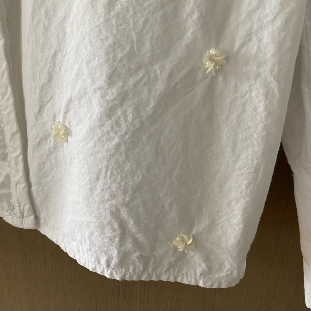 Zara beaded poplin shirt - Picture 6 of 9